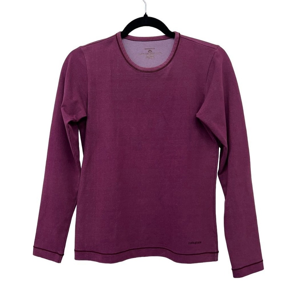 Patagonia Women's XS Purple Long Sleeve Crew Neck Vitali-Tee Stretch Top